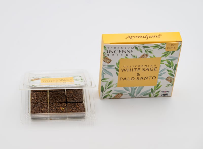 Briques d'encens Sauge Blanche et Palo Santo - Aromafume