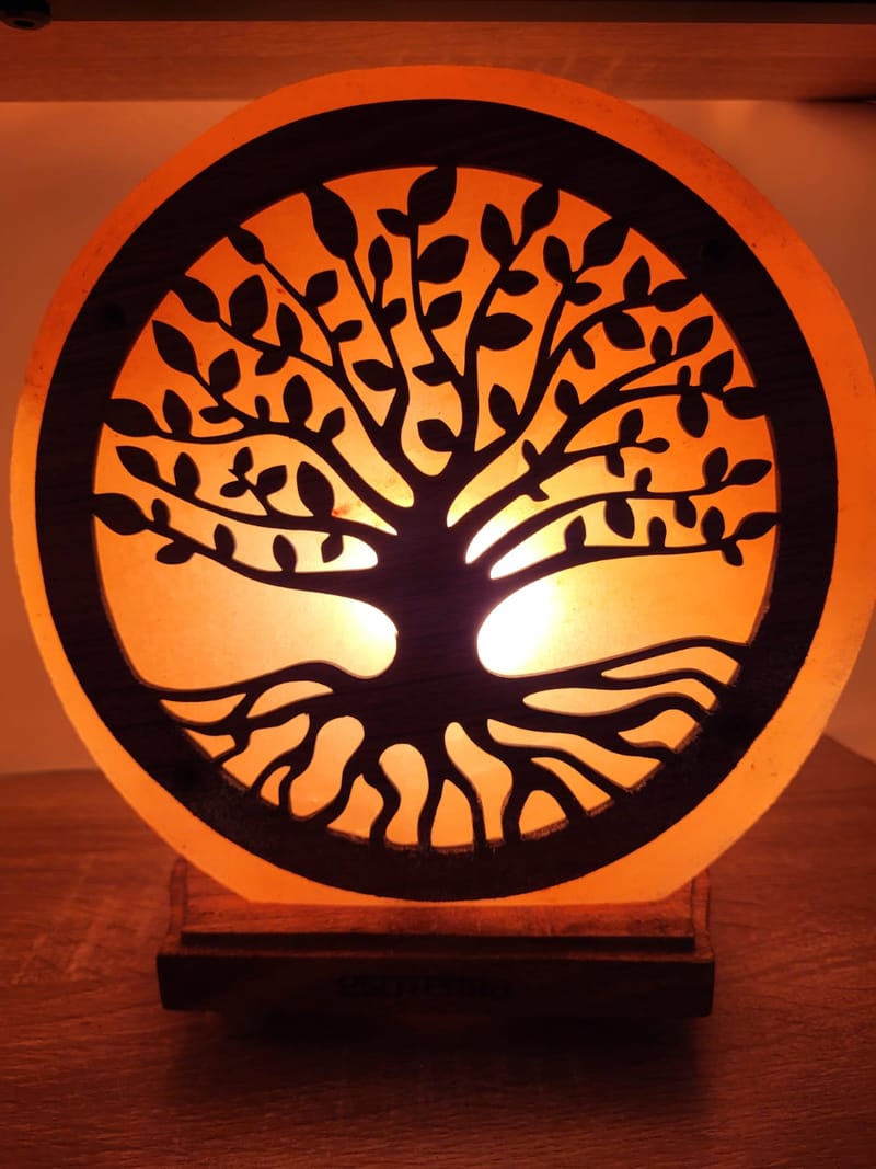 Lampe de Sel Himalaya Arbre de vie 5kg