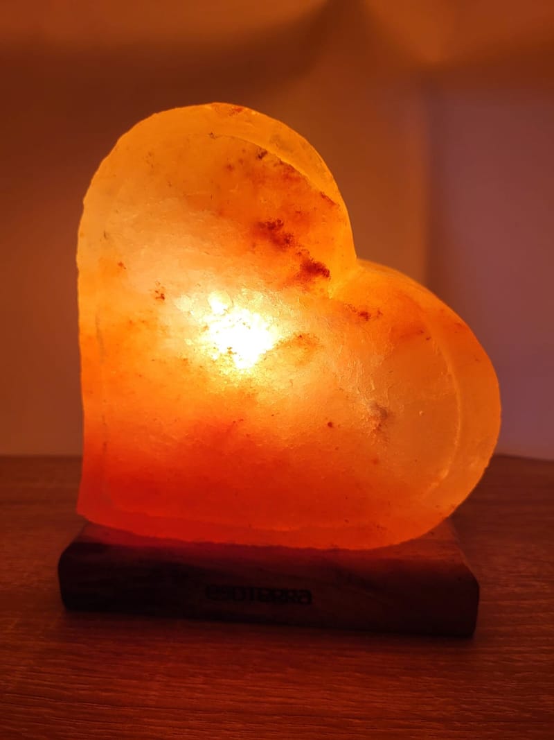 Lampe de Sel Himalaya Cœur Design 3,5 kg
