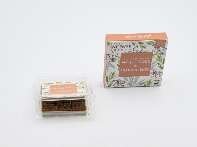 Briques d'encens Sauge Blanche et Encens - Aromafume